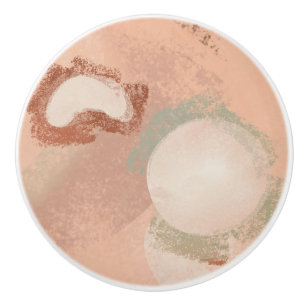 Bouton De Porte En Céramique Motif biologique moderne du milieu du siècle
