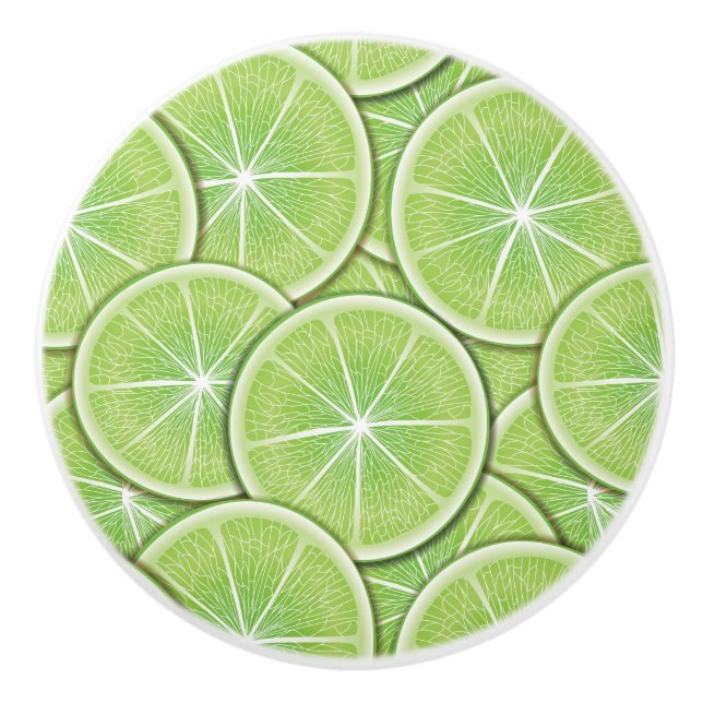 Bouton De Porte En Céramique Motif d'agrumes (Devant)