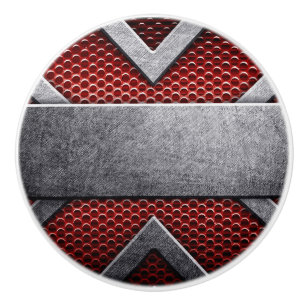 Bouton De Porte En Céramique Motif de la plaque de métal