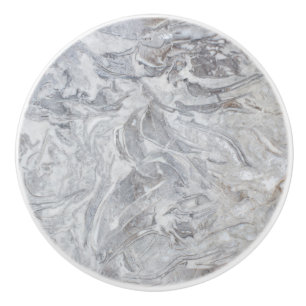 Bouton De Porte En Céramique Motif en marbre