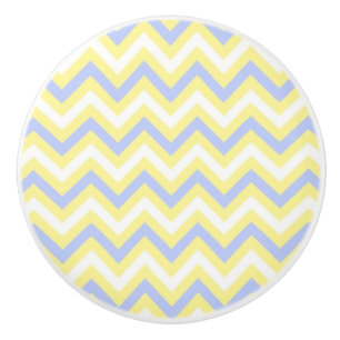 Bouton De Porte En Céramique Motif en pastel de Chevron