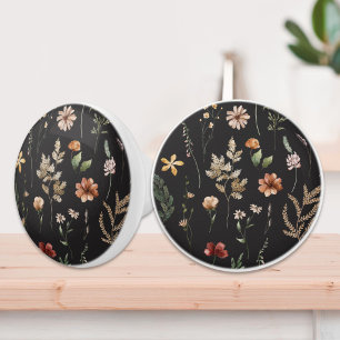 Bouton De Porte En Céramique Motif floral de fleurs sauvages jolies aquarelle 