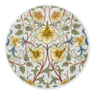 Bouton De Porte En Céramique Motif floral Narcisse de William Morris
