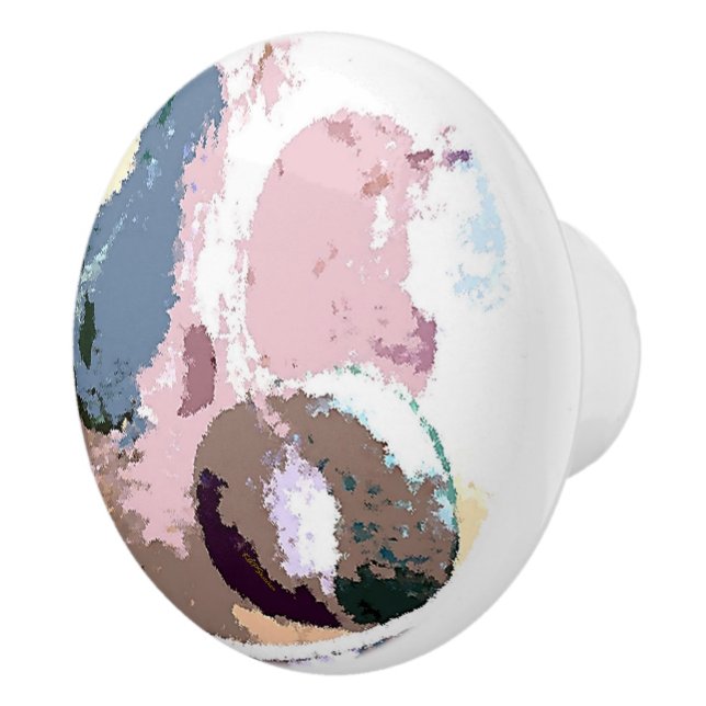 Bouton De Porte En Céramique Motif Fruit (Droite)