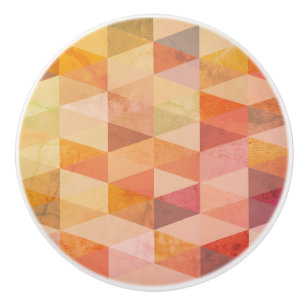 Bouton De Porte En Céramique Motif géométrique de triangle doux