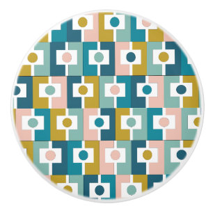 Bouton De Porte En Céramique Motif géométrique Rektangel moderne du milieu du s