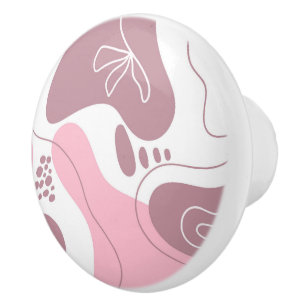 Bouton De Porte En Céramique Motif minimaliste