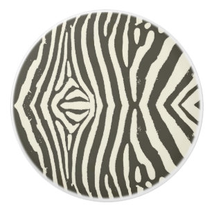 Bouton De Porte En Céramique Motif Poster de animal Zebra Stripe