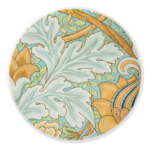 Bouton De Porte En Céramique Motif St James (par William Morris)