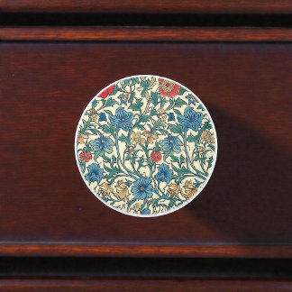 Bouton De Porte En Céramique Motif vintage William Morris