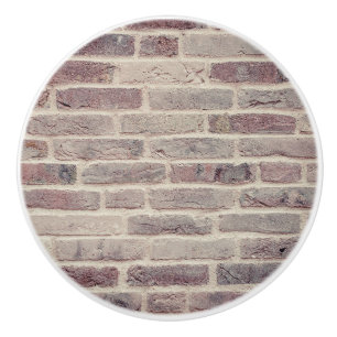 Bouton De Porte En Céramique Mur Brown en briques