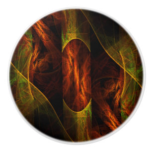 Bouton De Porte En Céramique Mystique Jungle