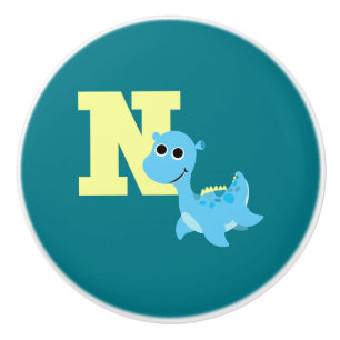 Bouton De Porte En Céramique N est pour Nessie