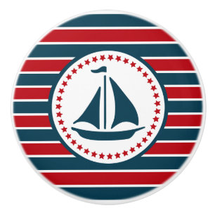 Bouton De Porte En Céramique Nautical design