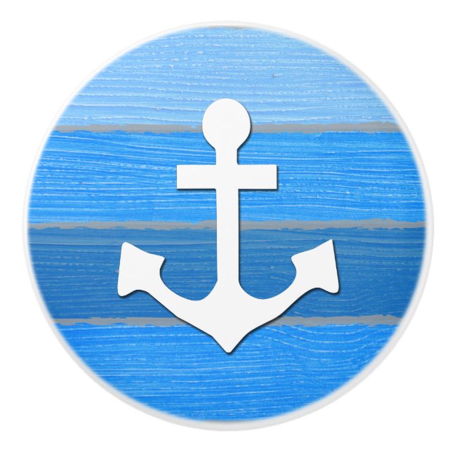 Bouton De Porte En Céramique Nautical themed design (Devant)