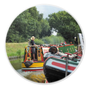 BOUTON DE PORTE EN CÉRAMIQUE NAVIRES