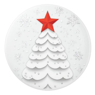 Bouton De Porte En Céramique Noël minimaliste