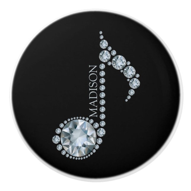 Bouton De Porte En Céramique Noeud en céramique Diamond Note (Devant)