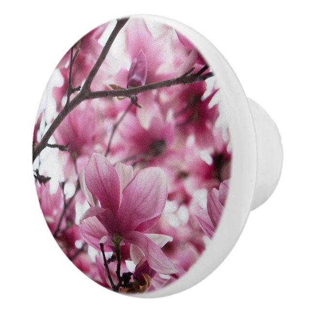 Bouton De Porte En Céramique Noeud en céramique florale de Tulipe japonaise (Droite)