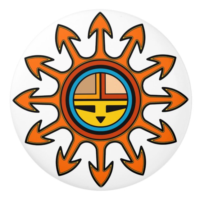 Bouton De Porte En Céramique Noeuds de céramique du Sud-Ouest (Devant)