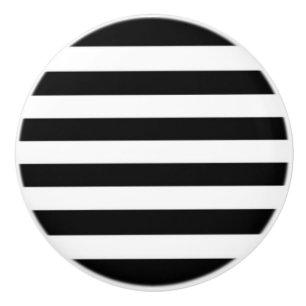 Bouton De Porte En Céramique noir et blanc