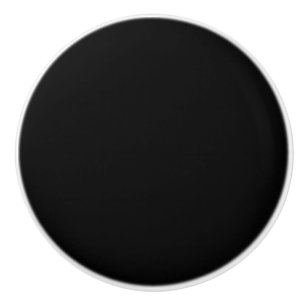 Bouton De Porte En Céramique Noir solide