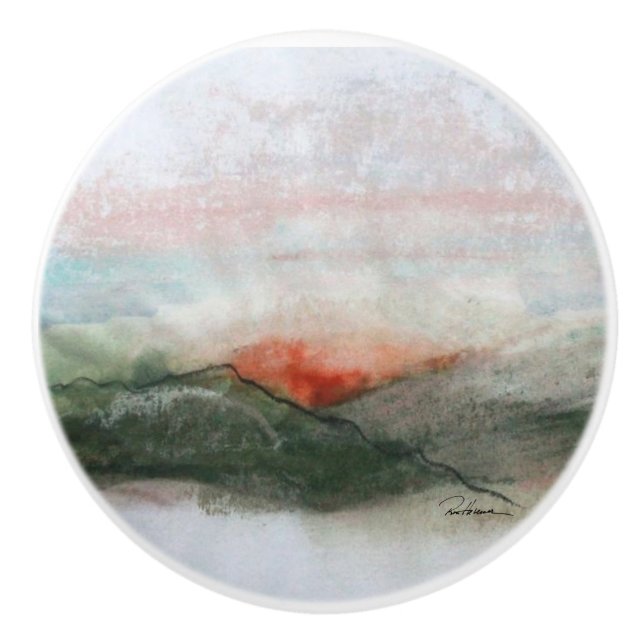 Bouton De Porte En Céramique Nouvelle aube (Devant)