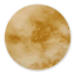 Bouton De Porte En Céramique Nuages jaunes