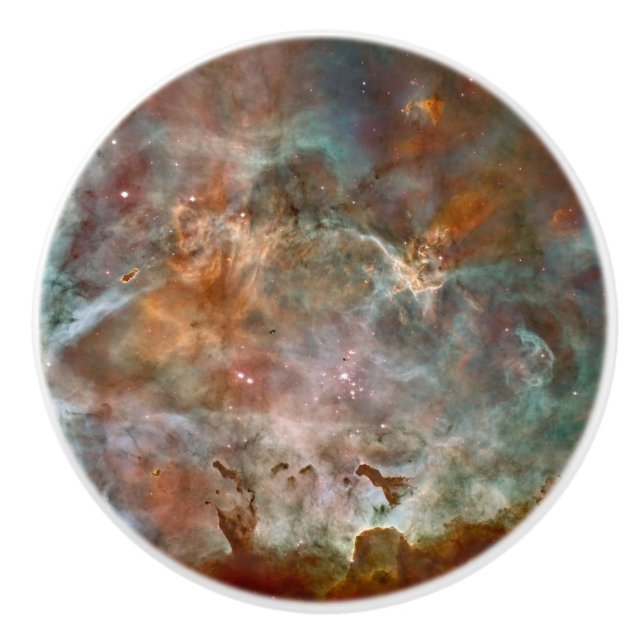 Bouton De Porte En Céramique Nuages sombres de Carina Nebula Hubble Space (Devant)