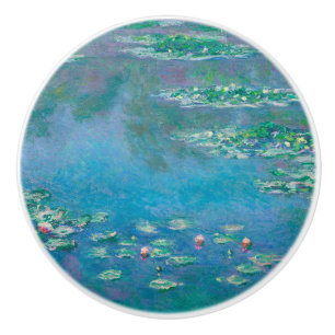 Bouton De Porte En Céramique Nymphéas par Claude Monet Peinture d'art fin
