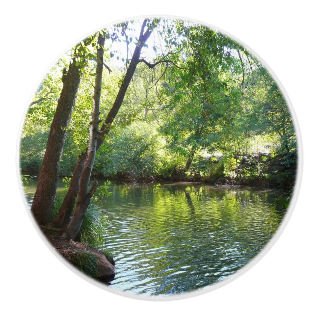 Bouton De Porte En Céramique Oak Creek I à Sedona Arizona Nature Photographie (Devant)