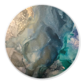 Bouton De Porte En Céramique Ocean Vibes Ceramic Knob for Dressers and Drawers