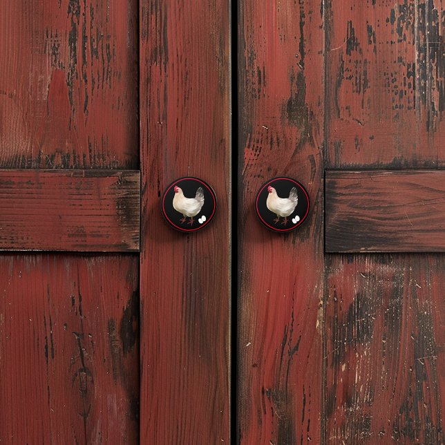 Bouton De Porte En Céramique Oeufs de poulet fermier Cute Country Ceramic Knoth (Créateur téléchargé)