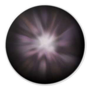 Bouton De Porte En Céramique Œuvre d'art de rafale cosmique