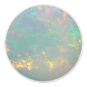 Bouton De Porte En Céramique Opale blanche