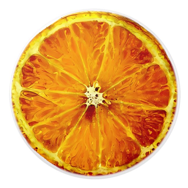 Bouton De Porte En Céramique Orange Ceramic Knows (Devant)