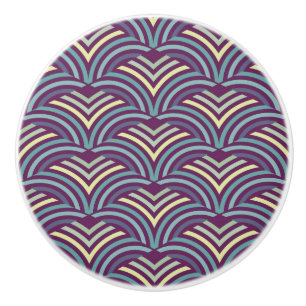 Bouton De Porte En Céramique Origine ethnique abstraite