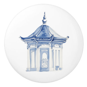 Bouton De Porte En Céramique Pagode de style Chinois 3