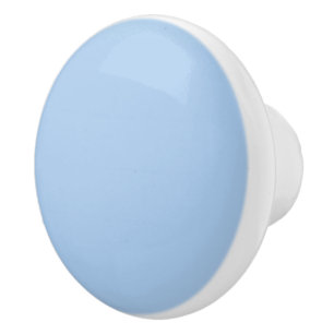 Bouton De Porte En Céramique Pale Cornflower bleu couleur solide