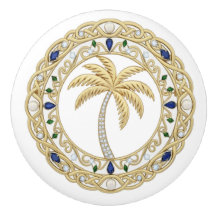 Palmier cristal doré 2Dgraphic Maison de plage océ