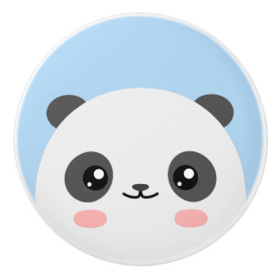 Bouton De Porte En Céramique Panda