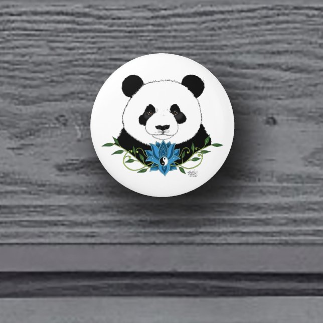Bouton De Porte En Céramique Panda Bear Lotus (Créateur téléchargé)