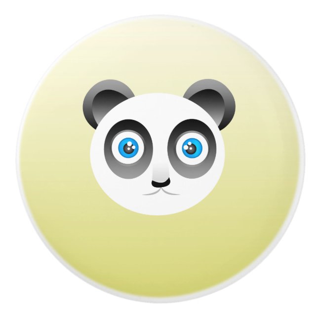 Bouton De Porte En Céramique Panda Ceramic Knob (Devant)