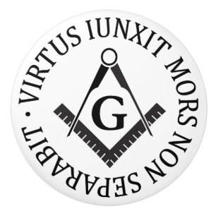 Bouton De Porte En Céramique Panneau franc-maçonnerie