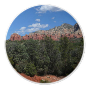 Bouton De Porte En Céramique Panorama de Red Rocks à Sedona Arizona