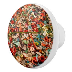 Bouton De Porte En Céramique Paroi de gomme colorée