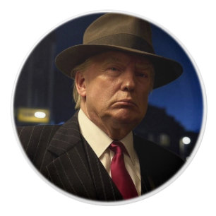 Bouton De Porte En Céramique Parrain de l'Amérique Don J. Trump