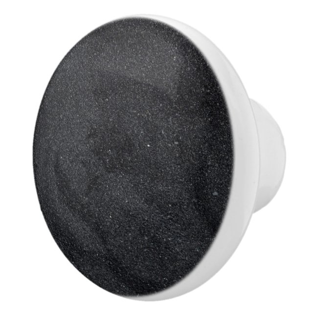 Bouton De Porte En Céramique Parties scintillant gris foncé Ceramic Knob (Droite)
