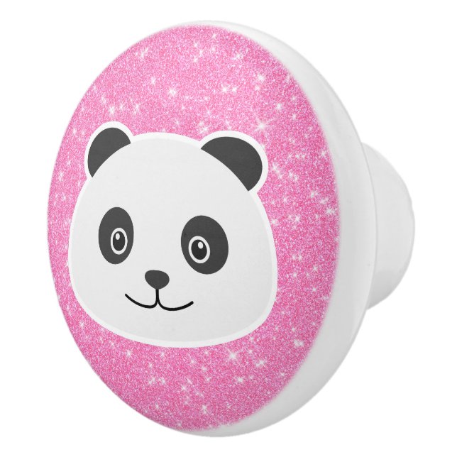 Bouton De Porte En Céramique Parties scintillant Panda (Droite)