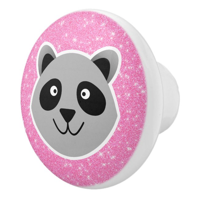 Bouton De Porte En Céramique Parties scintillant Raccoon (Droite)